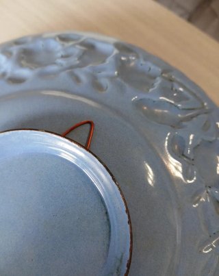 Piatto vintage arte Mina-kari decorato