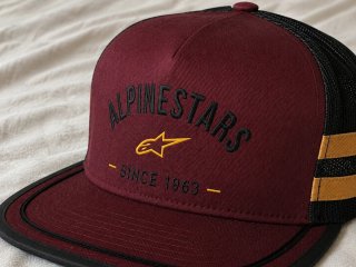Gorra Alpinestars Ajustable granate y negra nueva