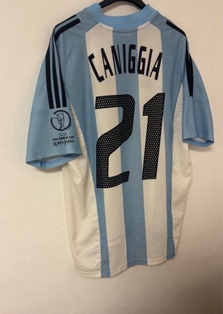 Camiseta Original Argentina Mundial 2002 Caniggia