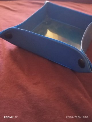 Svuotatasche pieghevole blu