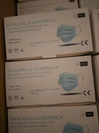 2000 Mascarillas Quirúrgicas Tipo II