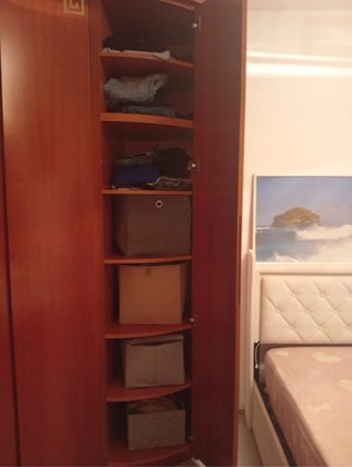 Armario de Madera con Diseño Curvo