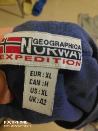 Lote 3 Camisetas Geographical Norway XL