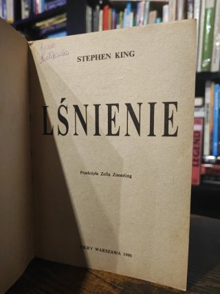 Stephen King - Shining - 1st polish edition 1990