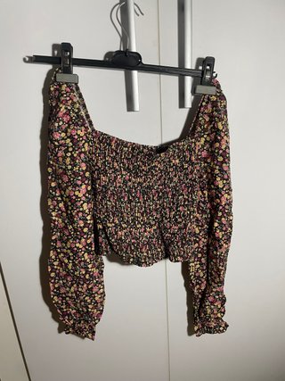 Top floral manga larga MangoTeen
