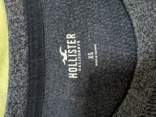 Jersey Hollister Gris Talla L