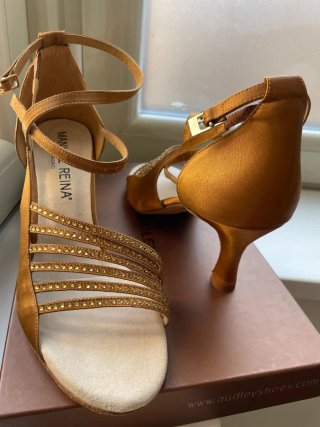 Zapatos de baile MANUEL REINA dorados