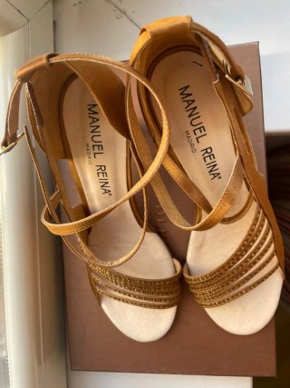 Zapatos de baile MANUEL REINA dorados