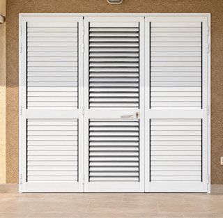 Puerta de Terraza de Aluminio Blanca