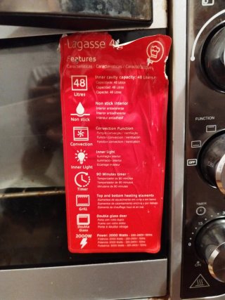 Horno de Sobremesa Haeger Laurentiis 48