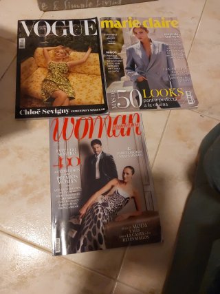 Revistas Vogue Marie Claire Woman Madame lote 3