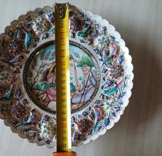 Piatto vintage Mina-kari decorato