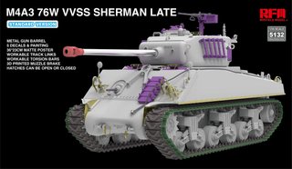 Maqueta M4A3 Sherman 76W VVSS Late RFM 1/35
