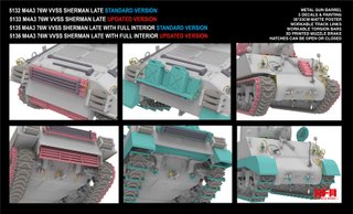 Maqueta M4A3 Sherman 76W VVSS Late RFM 1/35
