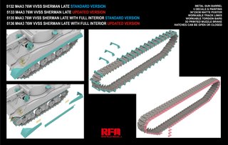 Maqueta M4A3 Sherman 76W VVSS Late RFM 1/35