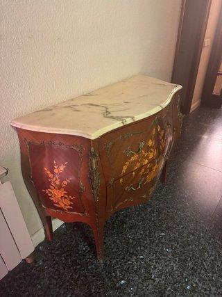 Cómoda Mármol y Madera Vintage