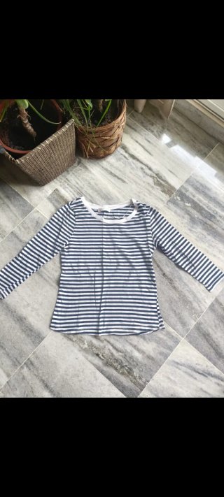 Camiseta Zara Algodón Orgánico Rayas