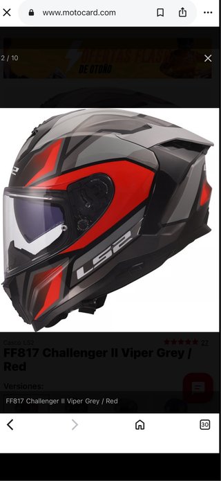 Casco LS2 FF817 Challenger II Tricompuesto Talla L