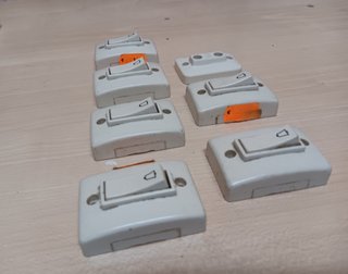 Lote 6 timbres + 1 clavija pared clásico