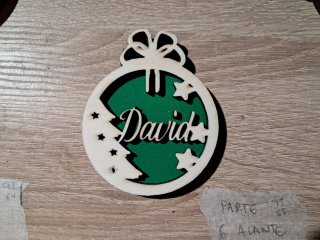 Bolas de Navidad de Madera Personalizadas