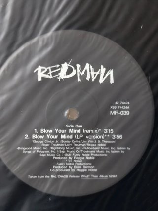 Vinilo Rap Redman - Blow Your Mind 12" 1992