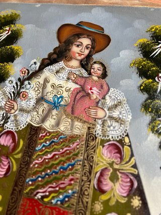 Óleo sobre lienzo - Pintura religiosa