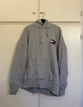 Felpa Tommy Jeans Grigia con Logo