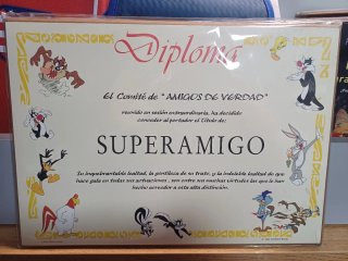 Diploma Looney Tunes Superamigo