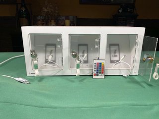 Cargador 3 móviles con llave y luz LED