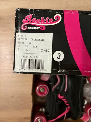 Patines 4 Ruedas Negros y Rosas