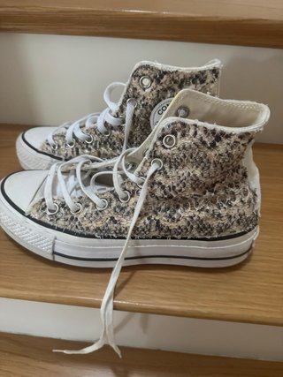 Zapatillas Converse Plateadas