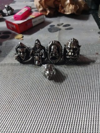 Set de 5 Anillos de Hombre de Acero