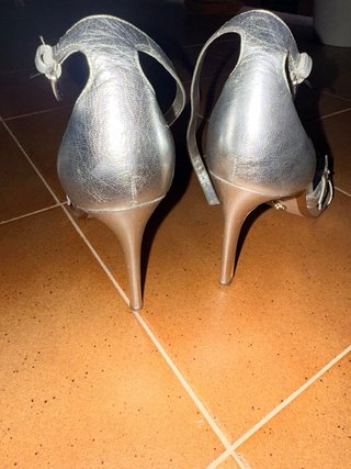 Sandalias Michael Kors Plata Talla 39