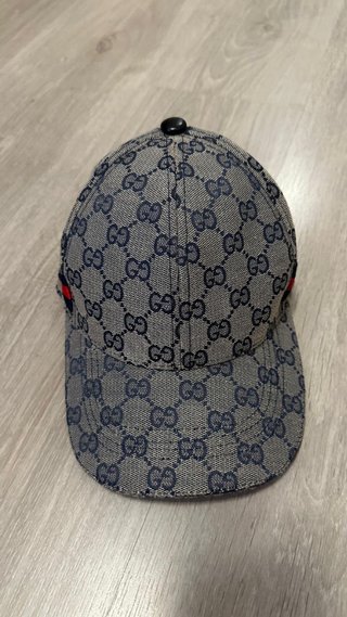 Gorra Gucci GG Denim Azul y Roja