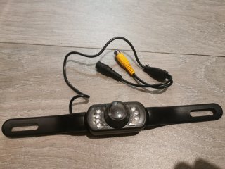 Dos cámaras marcha atrás coche +Cables conectores
