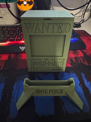 Box Portacarte One Piece + supporto carte gradate