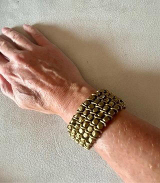Bracciale a maglie color oro