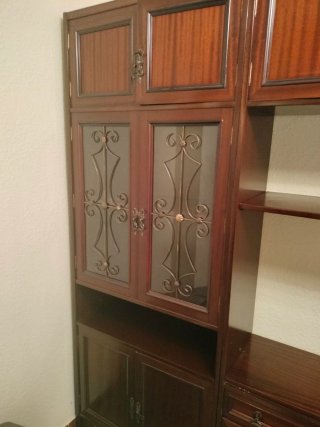 Librería de madera para salón