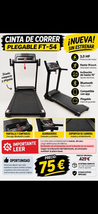 Cinta de Correr Plegable FT-54