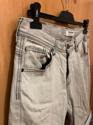 Bermudas Vaqueras Grises Pull & Bear