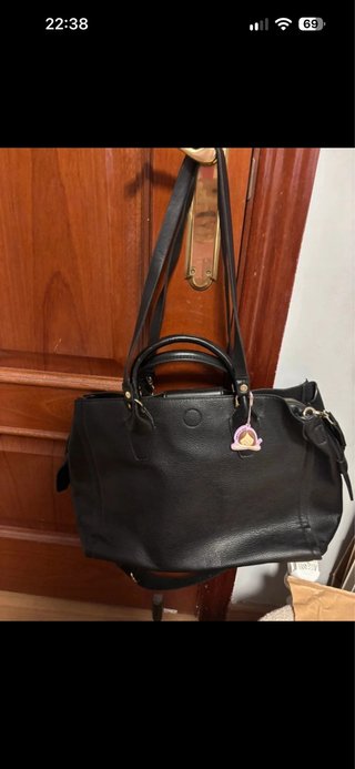 Bolso Parfois Negro Piel Texturizada