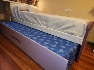 Cama Nido 90cm y Cómoda de cajones a juego