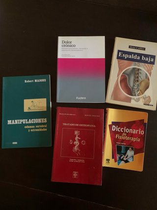 Lote de 5 Libros de fisioterapia