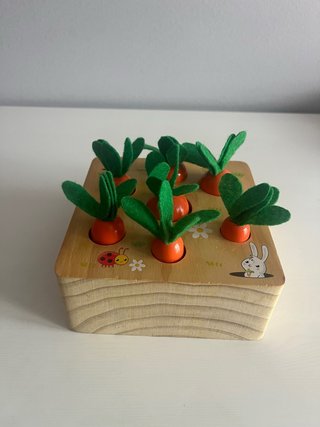 Juguete Montessori Zanahorias Madera