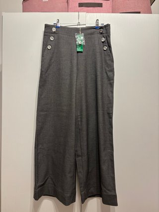 Pantalón Palazzo Benetton Gris