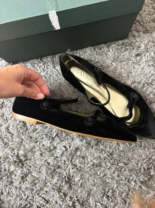 Bailarinas Ganzitos Negras Talla 38