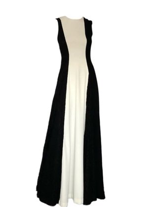 Vestido Carolina Herrera Negro y Blanco