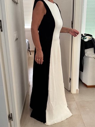 Vestido Carolina Herrera Negro y Blanco