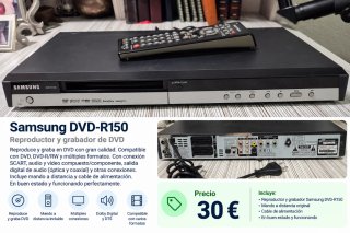 Reproductor y Grabador DVD Samsung DVD-R150