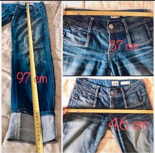 Jeans con risvolti